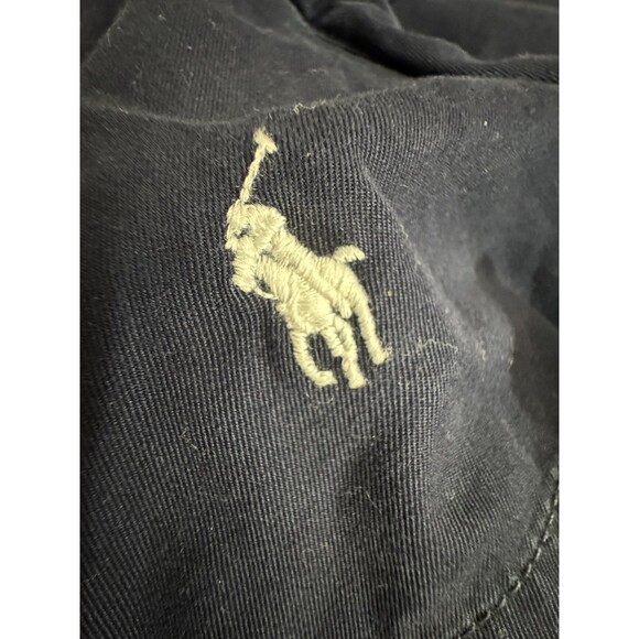 Polo Ralph Lauren  Shorts Chino Flat Front Pony Logo Navy Blue Size  12 - Picture 5 of 8